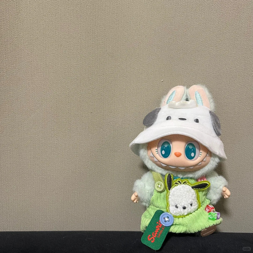 Sanrio doll clothes for 17cm Doll Labubu outfit Labubu Plushies Accessories (No doll)
