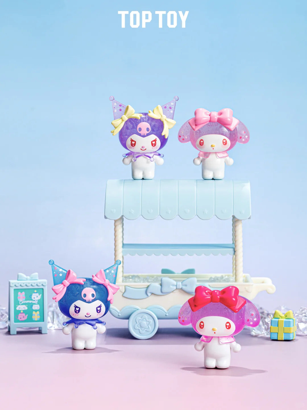 Kuromi and My melody Ramune Style mini figures Blind Bag (3 pcs in bag)