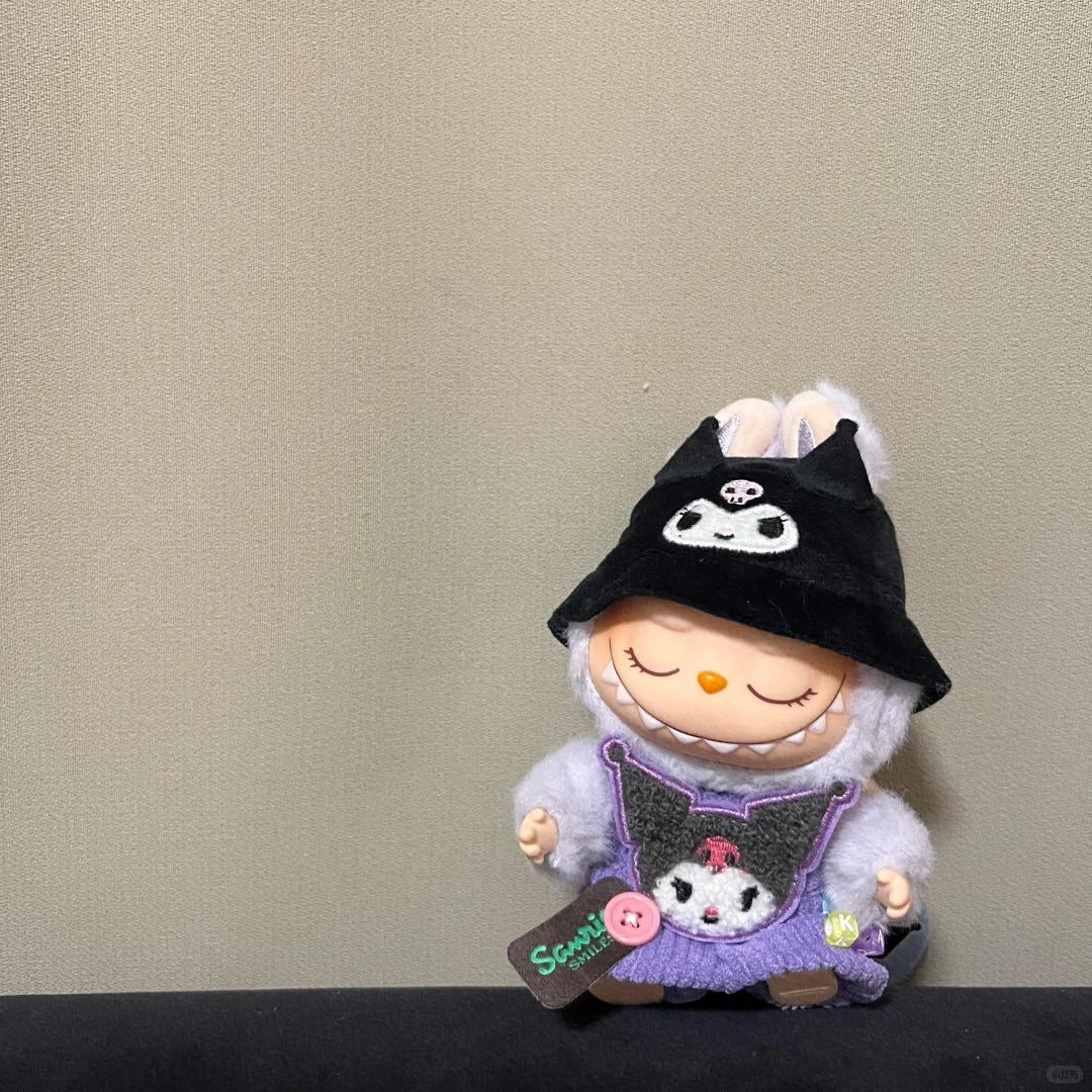Sanrio doll clothes for 17cm Doll Labubu outfit Labubu Plushies Accessories (No doll)