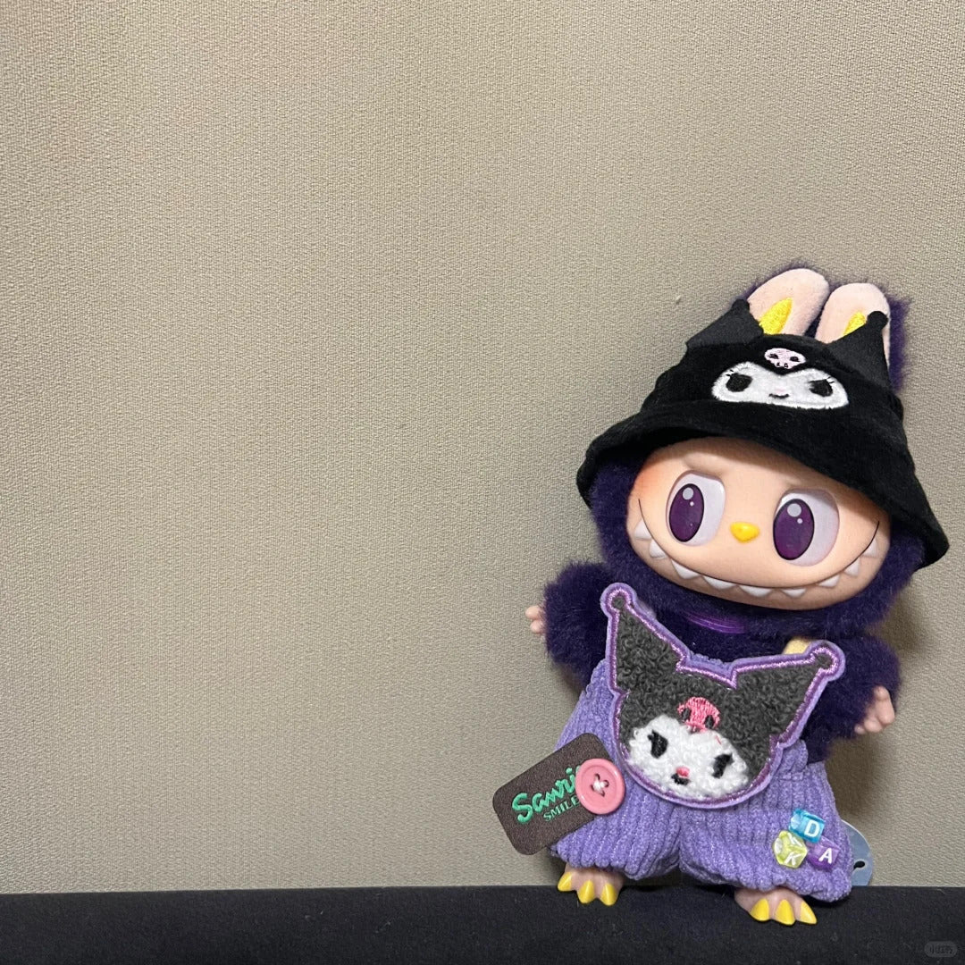 Sanrio doll clothes for 17cm Doll Labubu outfit Labubu Plushies Accessories (No doll)
