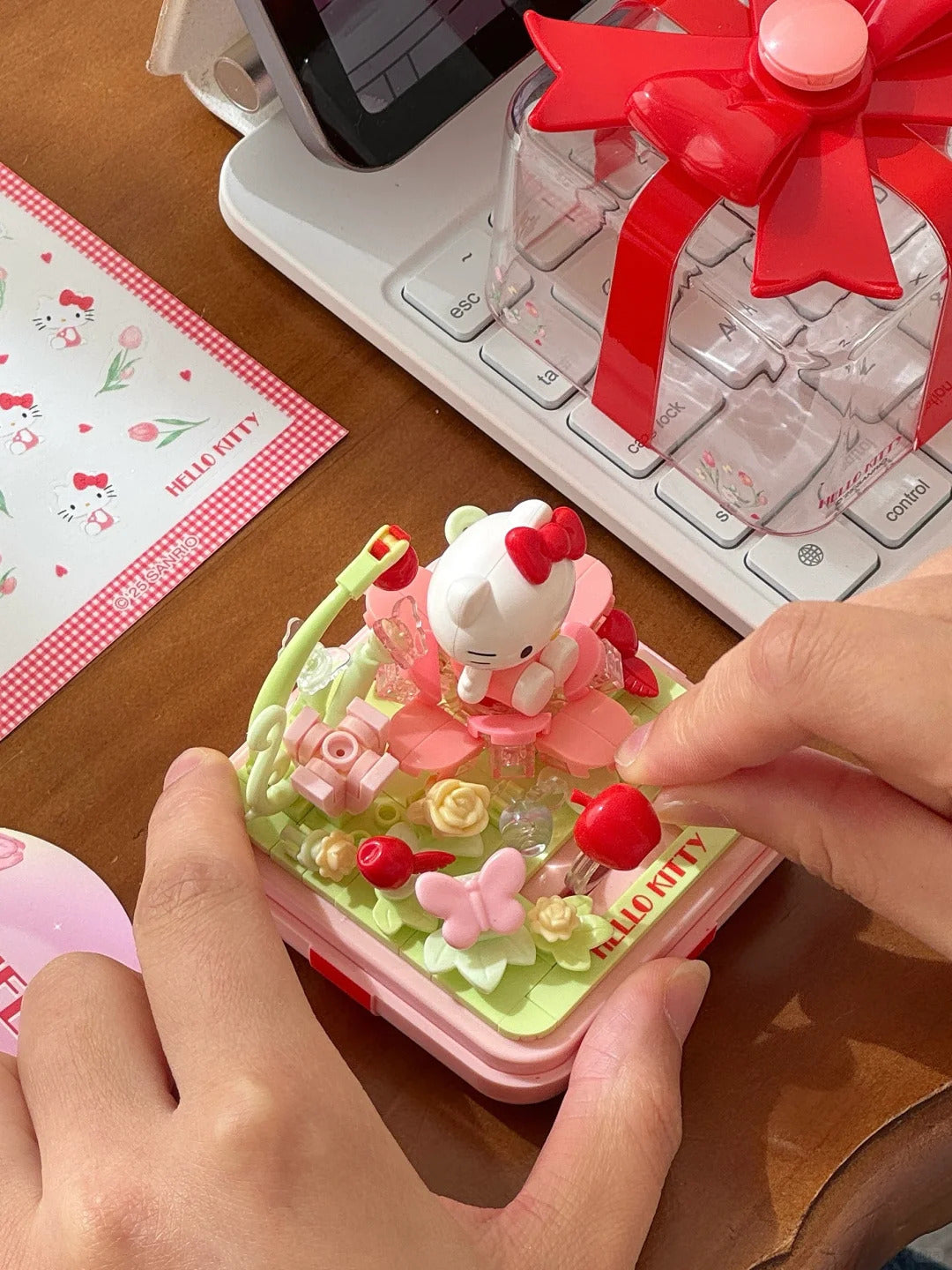 Sanrio fingertip Ring box flower star wish building blocks blind box