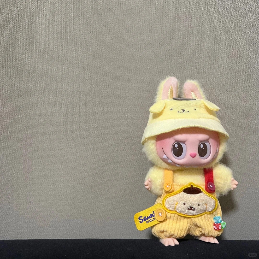 Sanrio doll clothes for 17cm Doll Labubu outfit Labubu Plushies Accessories (No doll)