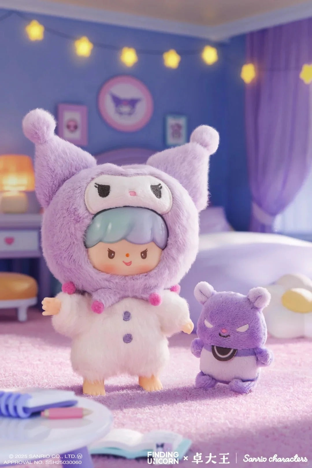 Zzoton x Sanrio  Love League Buddies Series Vinyl Plush Keychain Blind Box