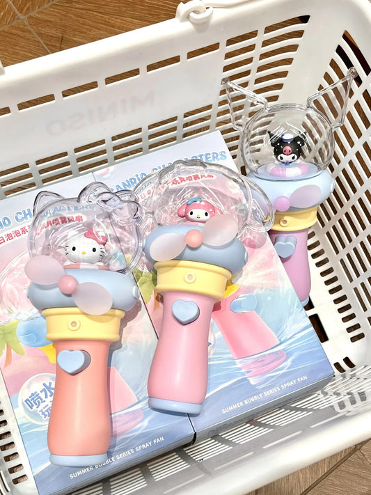 Sanrio Summer Bubble Serles Spray Fan