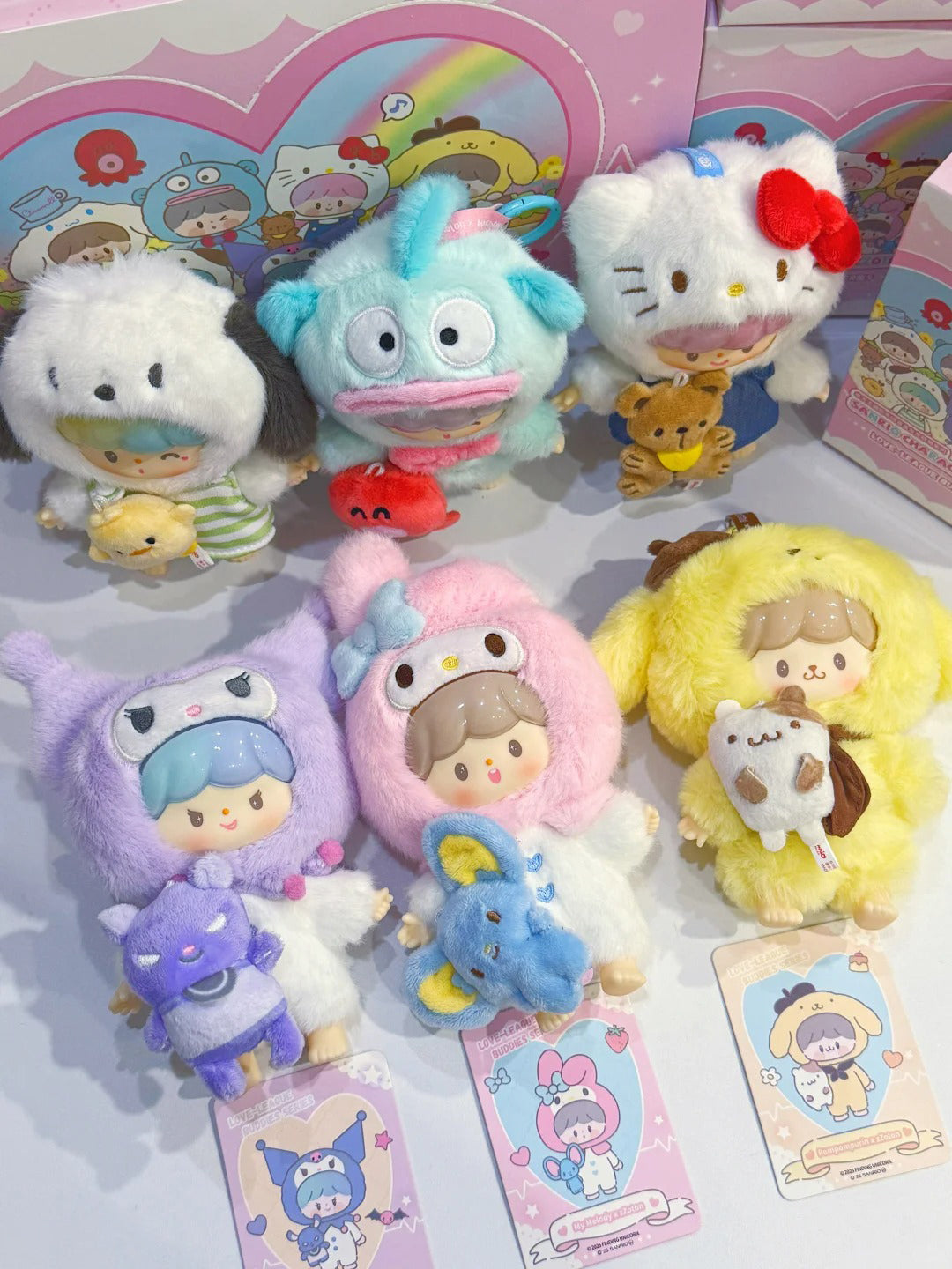 Zzoton x Sanrio  Love League Buddies Series Vinyl Plush Keychain Blind Box