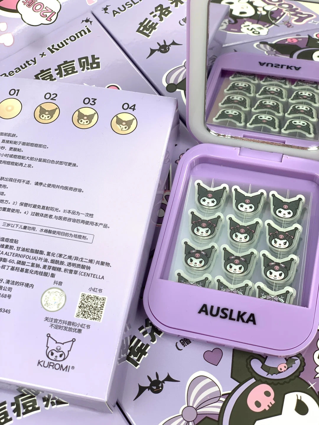 Kuromi Pimple Patches Hydrocolloid Acne Patches Facial Skin Care