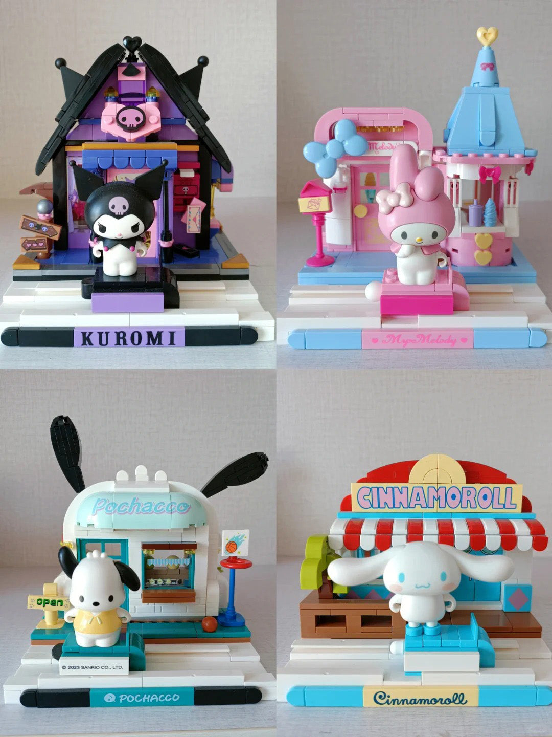 Serie de casas de bloques de construcción Sanrio