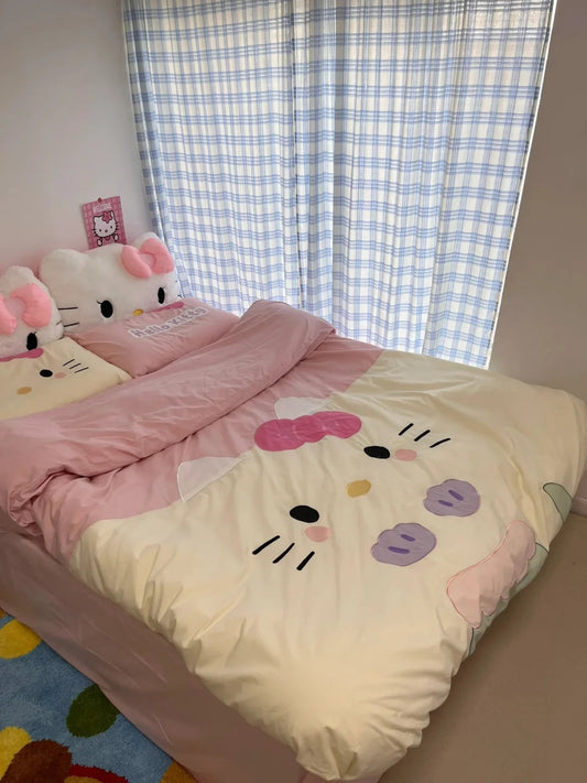 Hello Kitty Mermaid Cotton Bedding Sheet