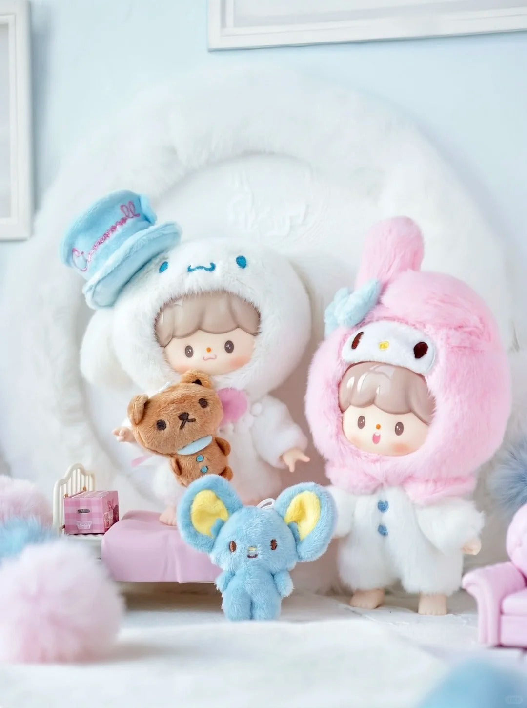 Zzoton x Sanrio  Love League Buddies Series Vinyl Plush Keychain Blind Box