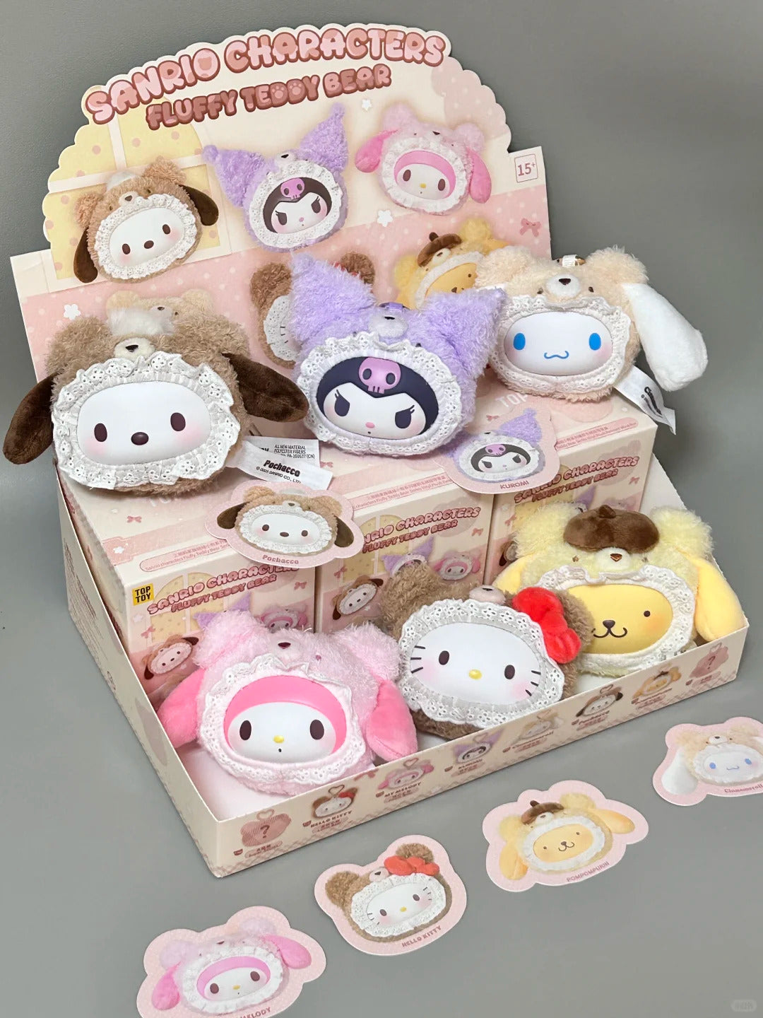 Sanrio Plush Bear Series Plush Pendant Blind Box