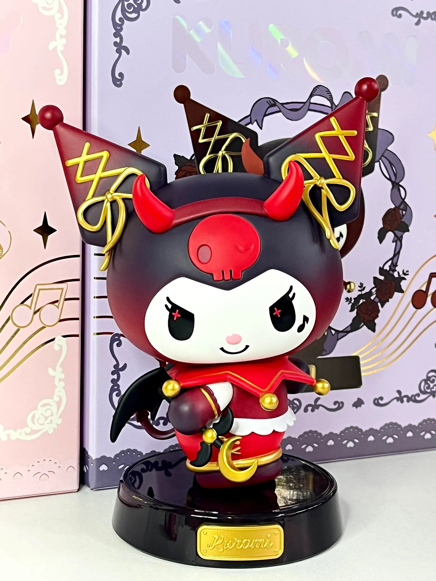 Kuromi Demon and My melody Angel design figure