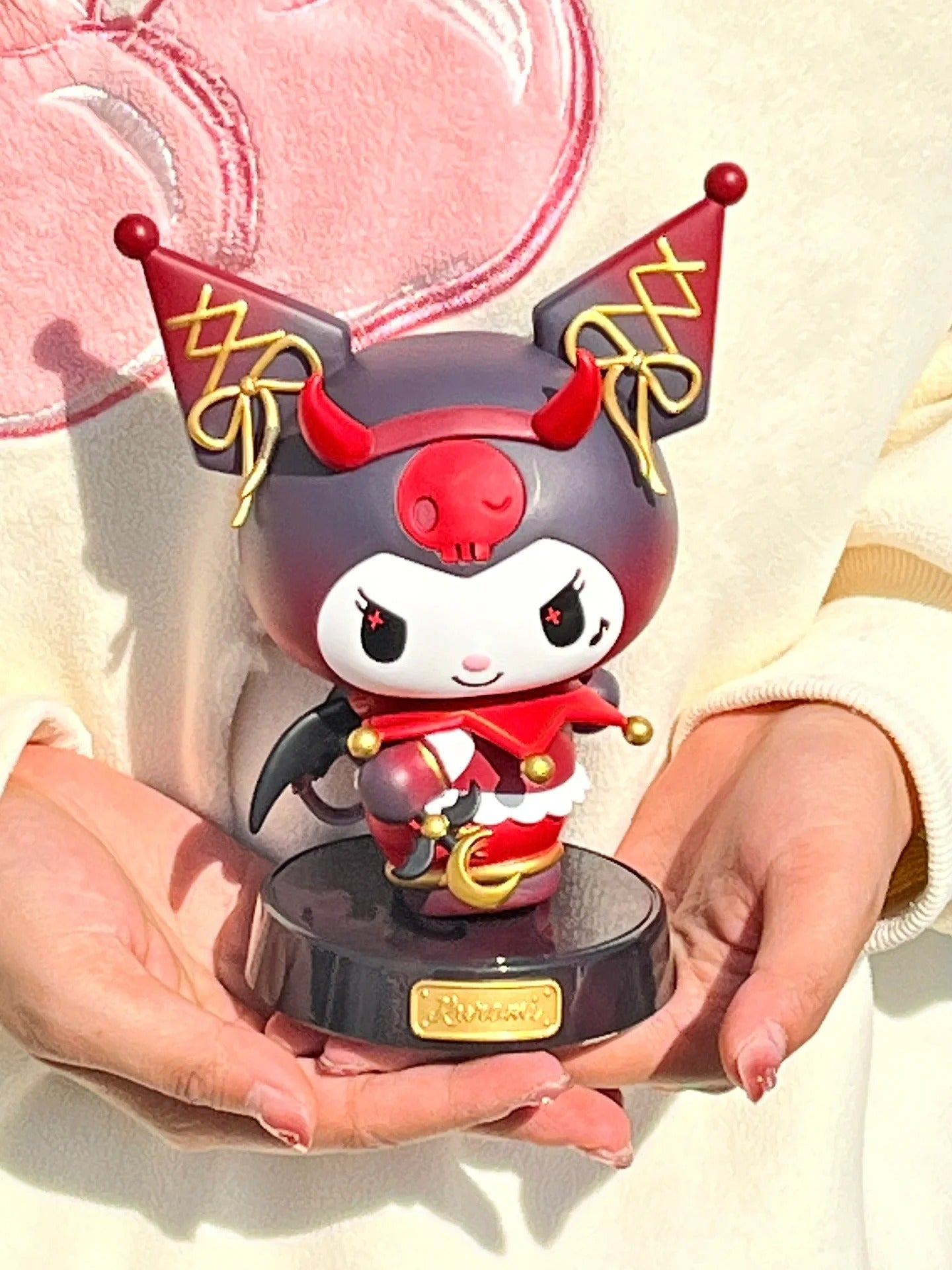 Kuromi Demon and My melody Angel design figure