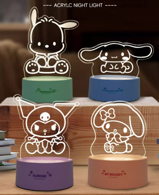 Sanrio Acrylic Nightlight