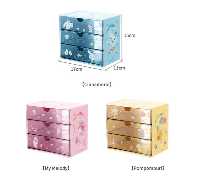 Caja de almacenamiento con cajones Sanrio