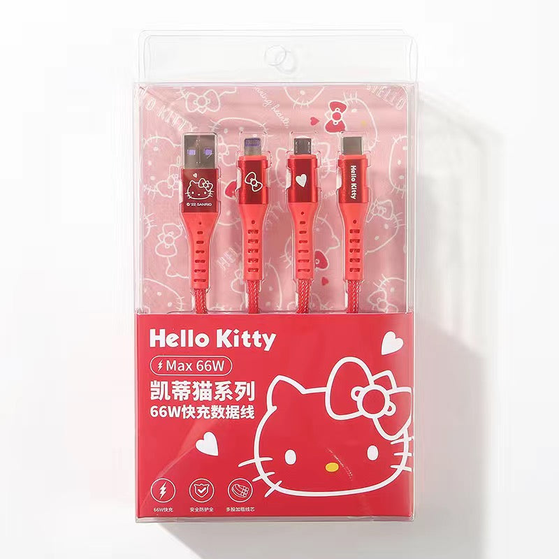 Sanrio 3in1 Charging cable