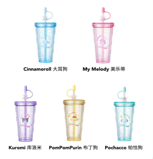 Vaso Pajita Sanrio 420ml