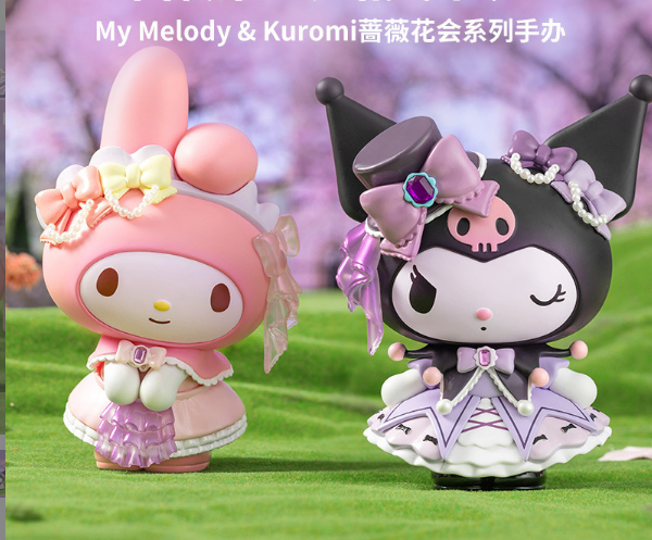 Melody & Kuromi ローズパーティーシリーズフィギュア Sanrio My Melody Kuromi Rose Party Large Figure – Joykawaii