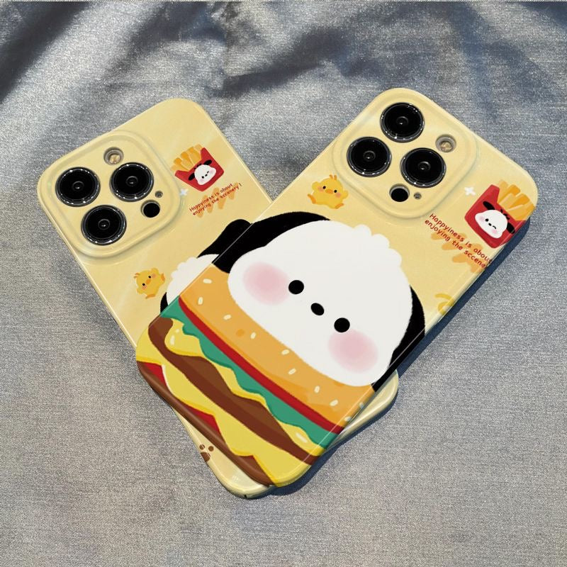 Funda para teléfono de hamburguesa Pochacco