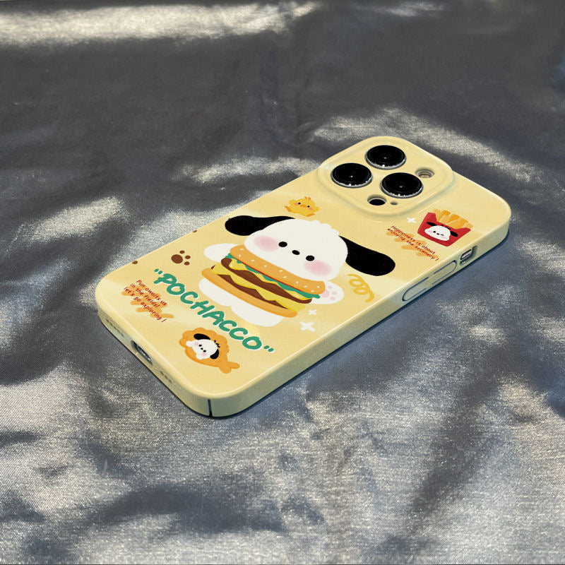 Funda para teléfono de hamburguesa Pochacco