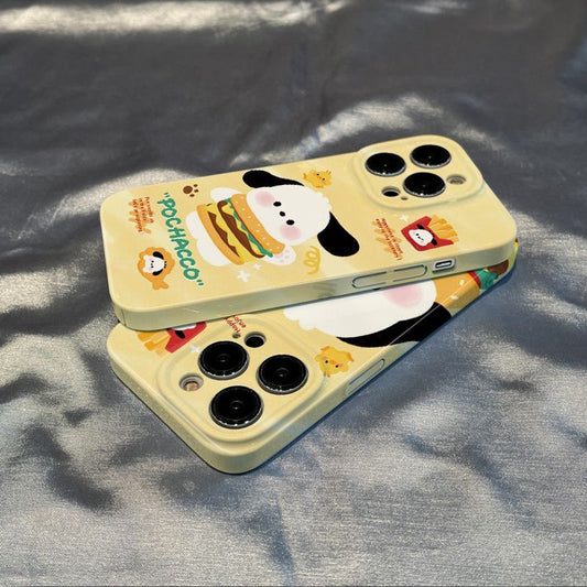 Funda para teléfono de hamburguesa Pochacco