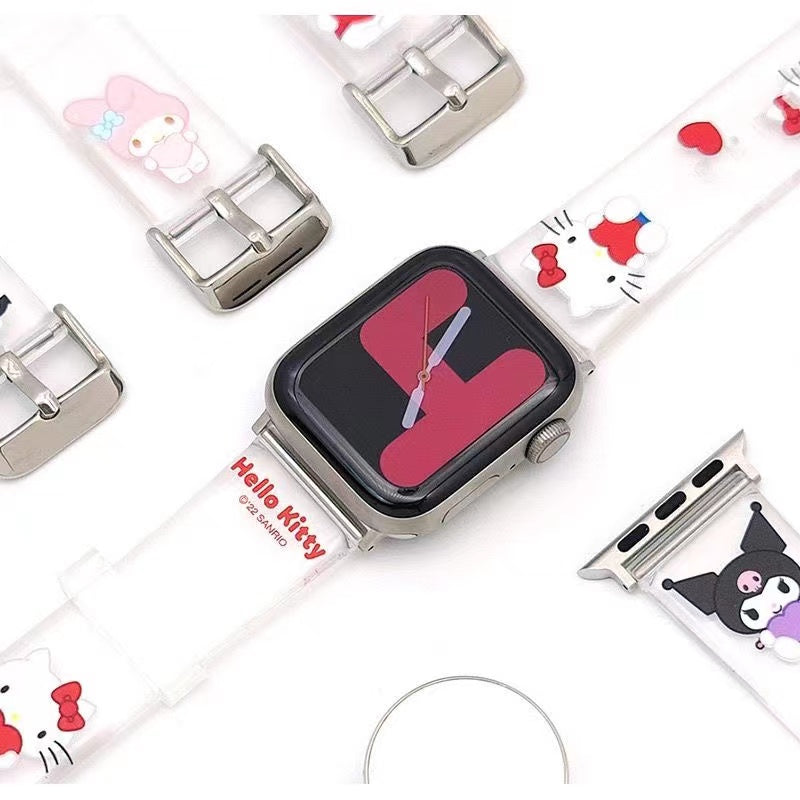 Sanrio Characters Heart Watch Strap Wristbands for Apple Watch