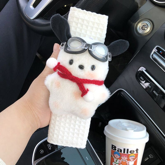 Almohadilla para el hombro del cinturón de seguridad del coche para perros Kawaii