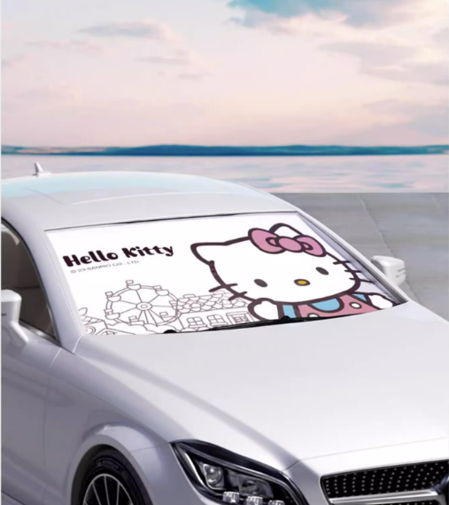 Hello Kitty Car Windshield Parasol