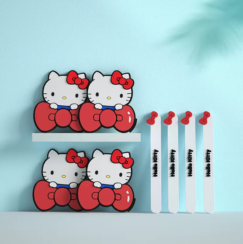 Pegatinas de protección de tira anticolisión para puerta de coche Hello Kitty