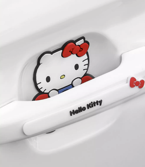 Pegatinas de protección de tira anticolisión para puerta de coche Hello Kitty