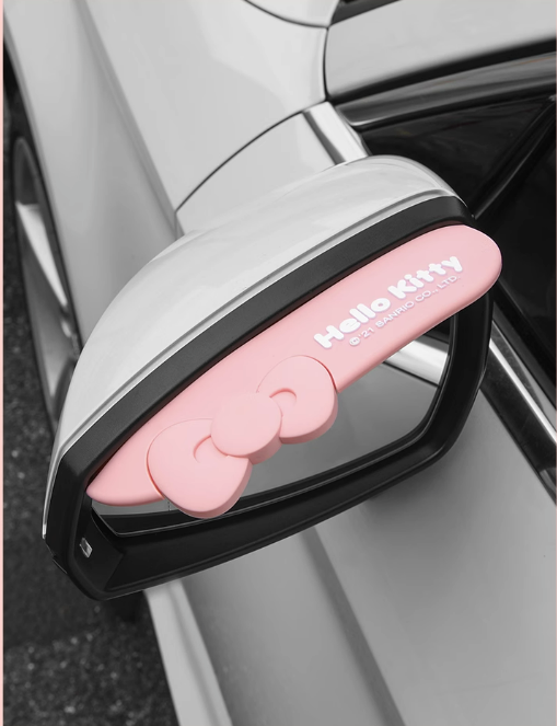 Protector de humo para visera de lluvia con espejo Hellokitty