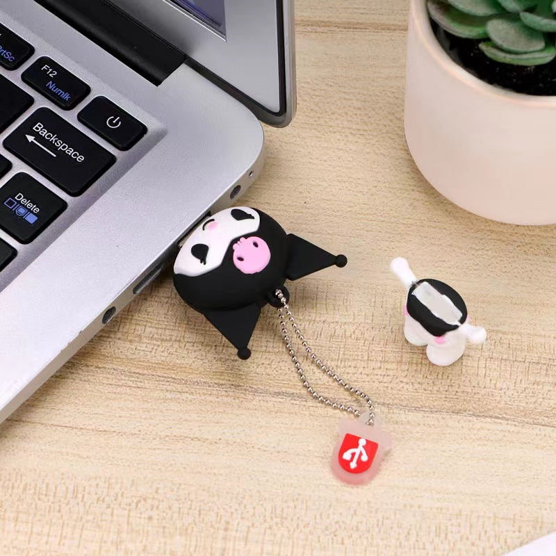 Kuromi U Disk Keychain