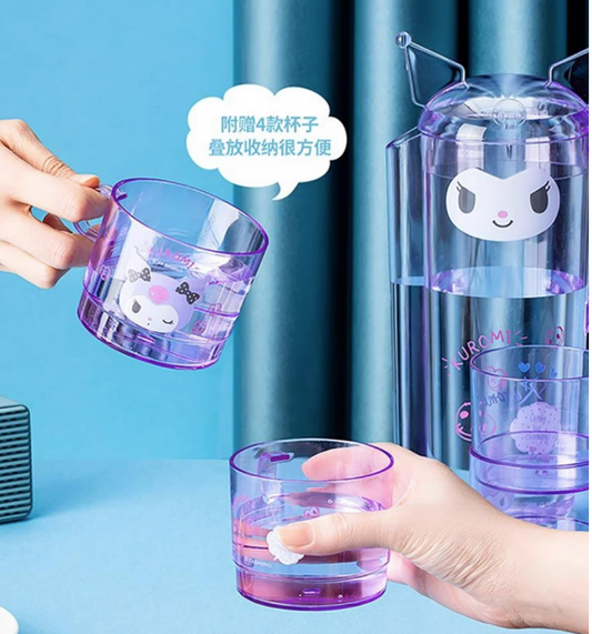 Juego de vasos apilables Kuromi / Cinnamoroll