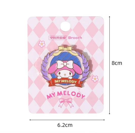Insignia de metal de muy buen gusto de Sanrio