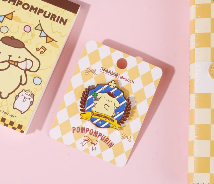 Sanrio Preppy Metal Badge