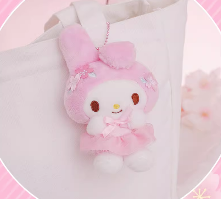 Colgante de felpa de la serie Sanrio Sakura