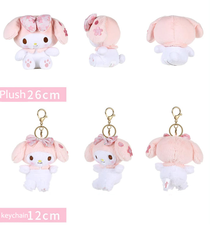 Muñeco de peluche Sanrio con flores de cerezo