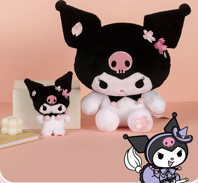 Muñeco de peluche Sanrio con flores de cerezo