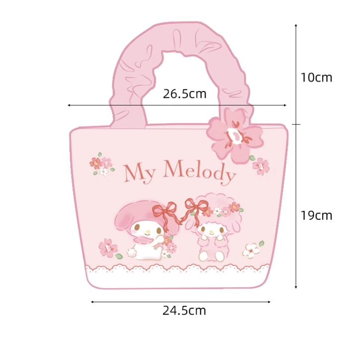 Sanrio Embroidered portable messenger bag