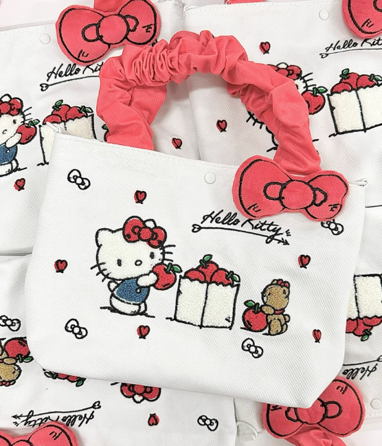 Bolsa de mensajero portátil bordada Sanrio