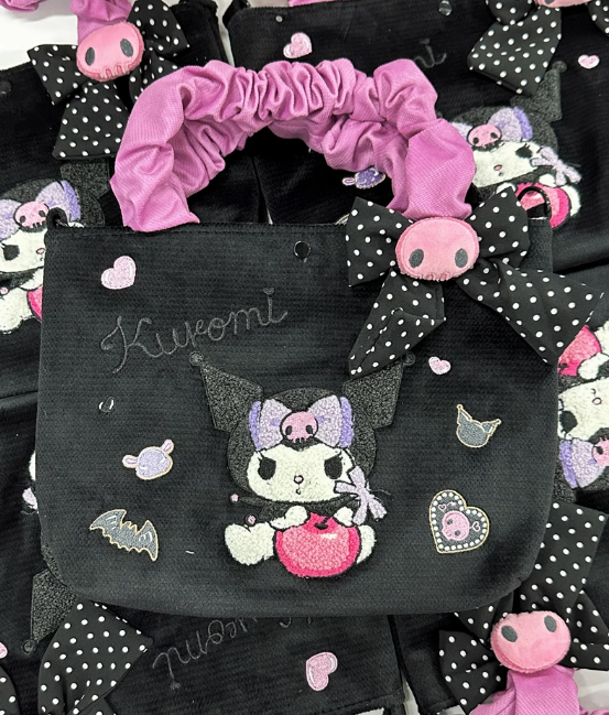 Bolsa de mensajero portátil bordada Sanrio