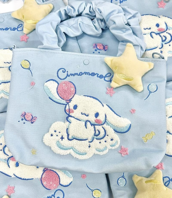 Bolsa de mensajero portátil bordada Sanrio