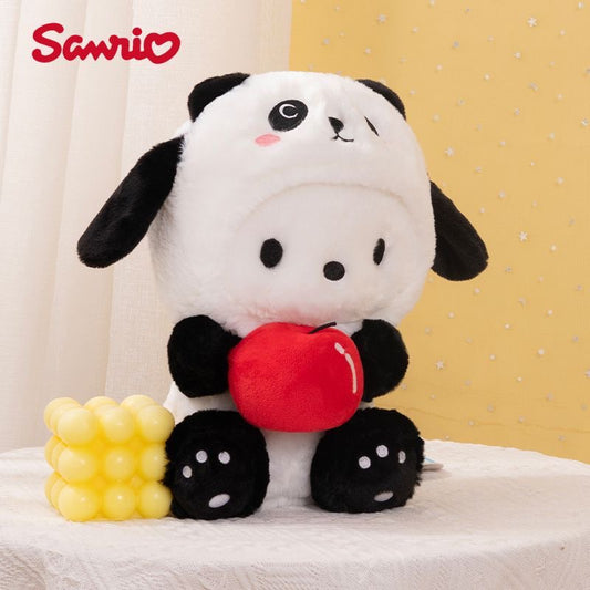 Muñeco de peluche Pochacco con vestido de panda de 8 pulgadas