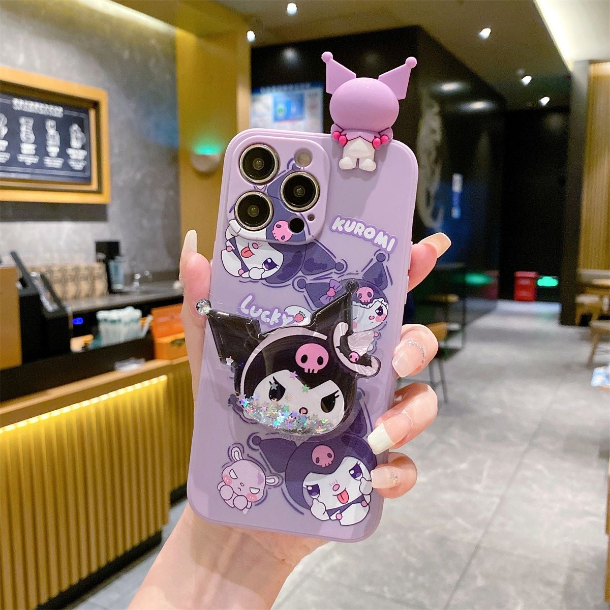 Funda para teléfono Kuromi y My Melody