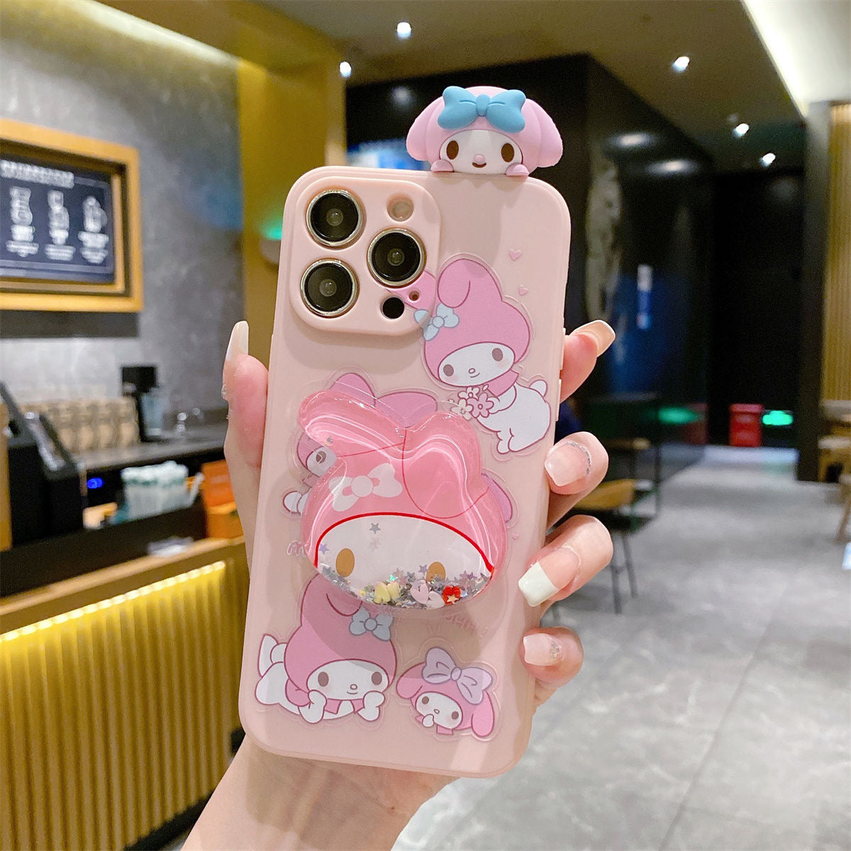 Funda para teléfono Kuromi y My Melody