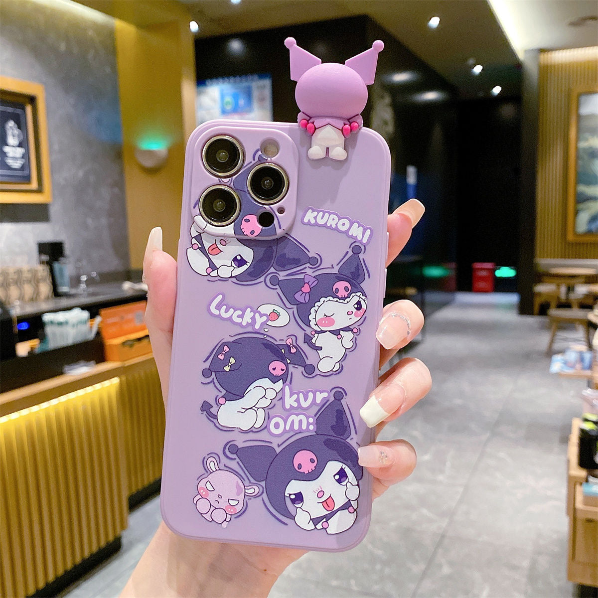 Funda para teléfono Kuromi y My Melody