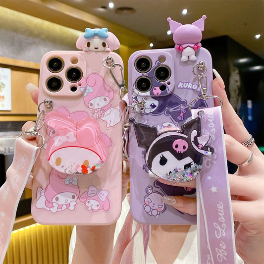 Funda para teléfono Kuromi y My Melody