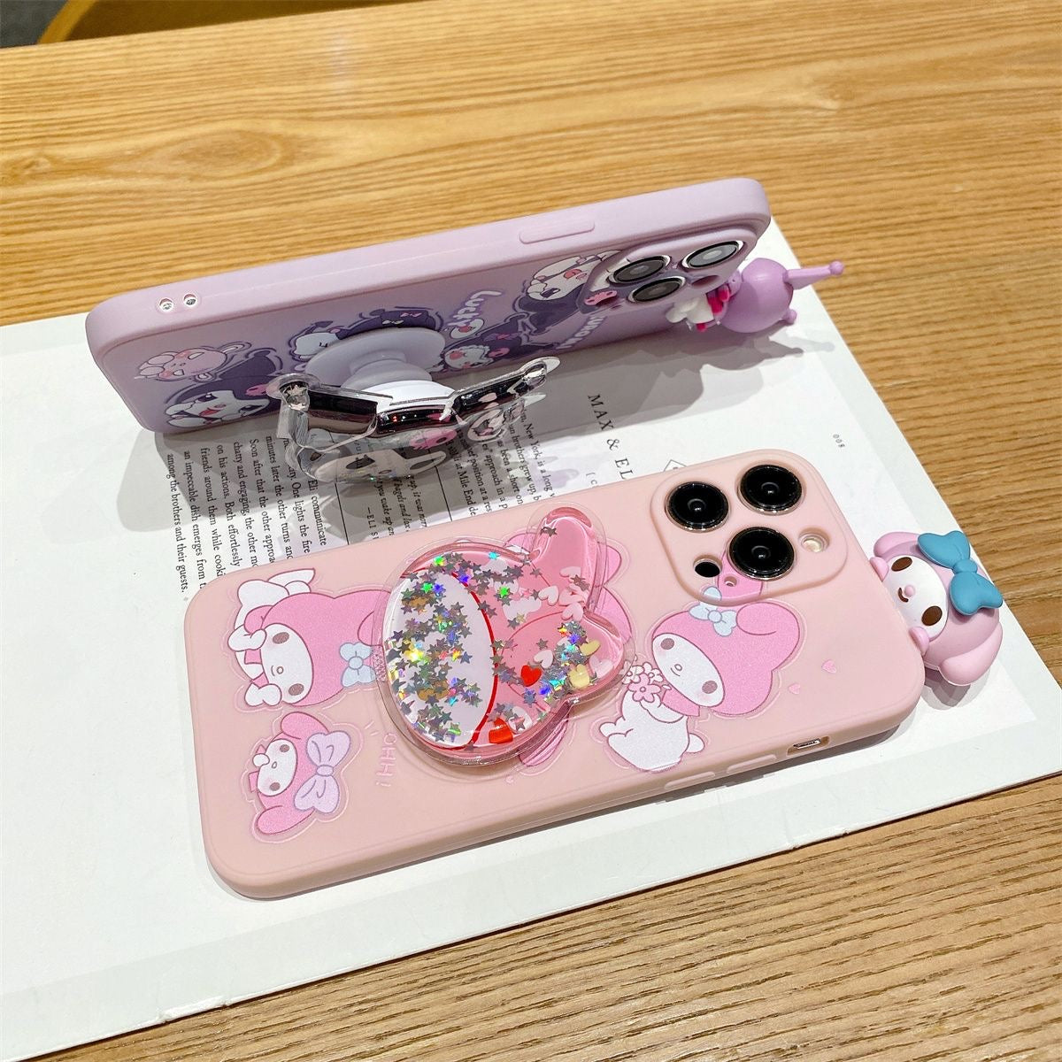 Funda para teléfono Kuromi y My Melody