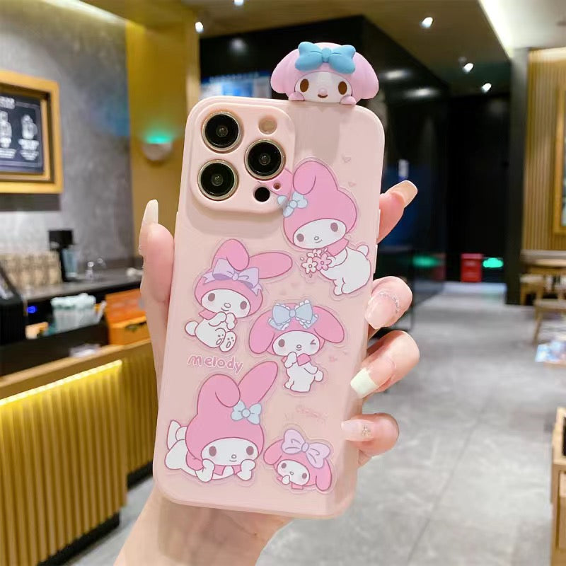 Funda para teléfono Kuromi y My Melody