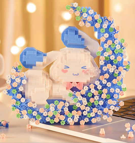 Cinnamoroll and Pochacco Moon Building Block