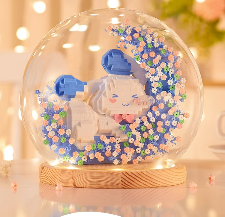 Cinnamoroll and Pochacco Moon Building Block